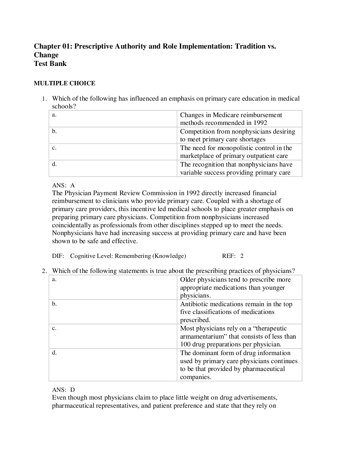 Preview image for PHARM NR 508 Advanced Pharmacology, Test Bank Pharmacology .
